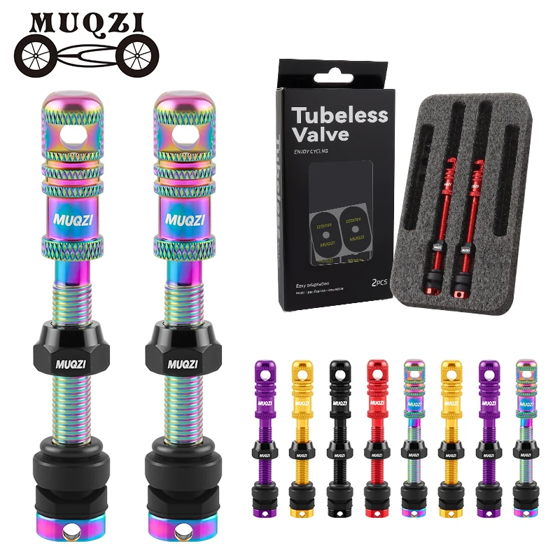 Tubeless Valve Core - Katup Tubeless Presta MUQZI 45/55/65/75/85/100mm Kit