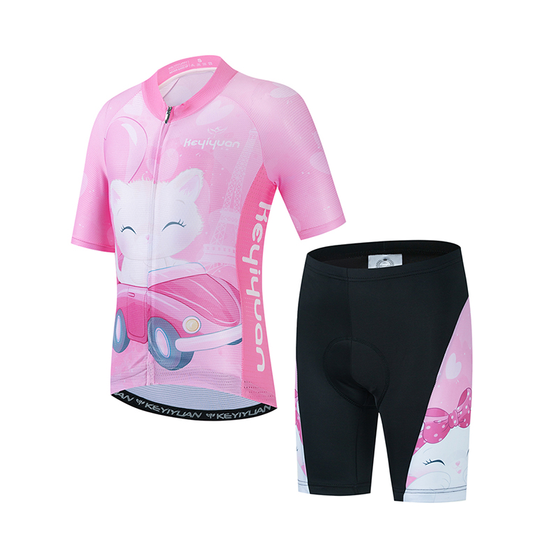 Mountain Biking Apparel - KEYIYUAN Setelan Jersey Bersepeda Balap Anak