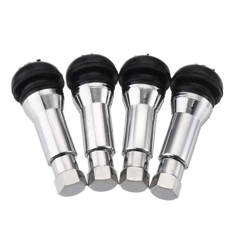 Tubeless Valve Core - 4 Buah/Set TR414 Chrome Aluminium Tubeless