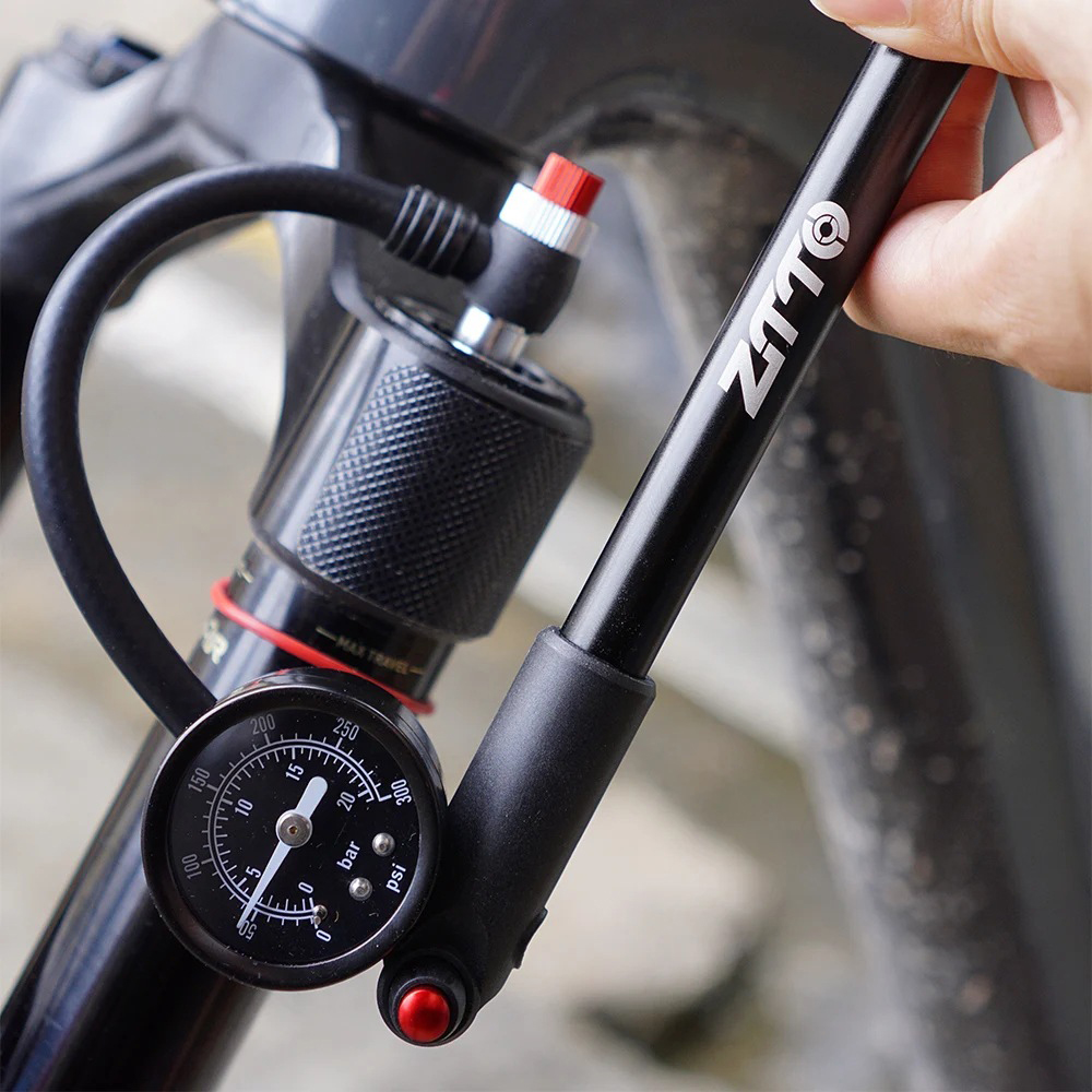 Shock Pump Suspension - Pompa Suspensi Sepeda ZTTO dengan Pengukur