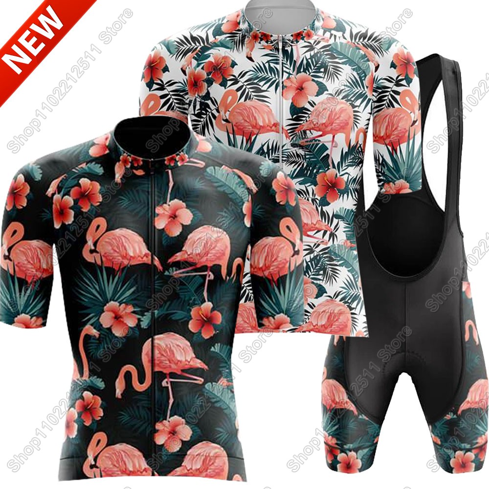 Mountain Biking Apparel - Set Jersey Bersepeda Flamingo 2025 Pakaian