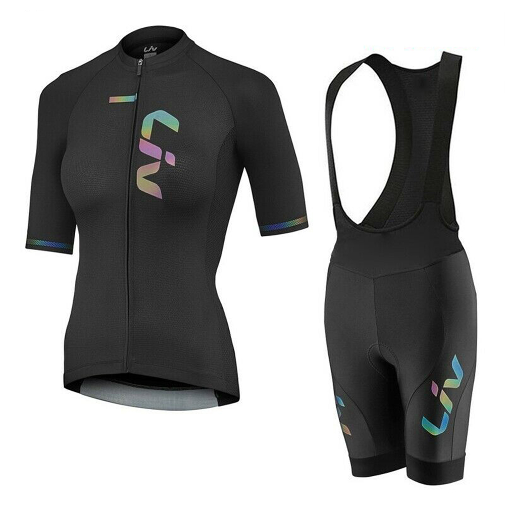 Mountain Biking Apparel - LIV setelan Jersey celana pendek bersepeda