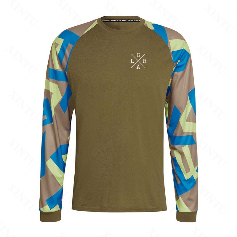 Jersey Sepeda Motor Pria Lrga  - Mountain Biking Long Sleeve Shirt ulasan dan harga
