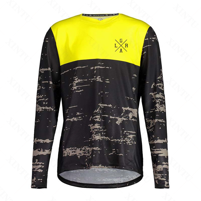 Jersey Sepeda Motor Pria Lrga  - Mountain Biking Long Sleeve Shirt ulasan dan harga