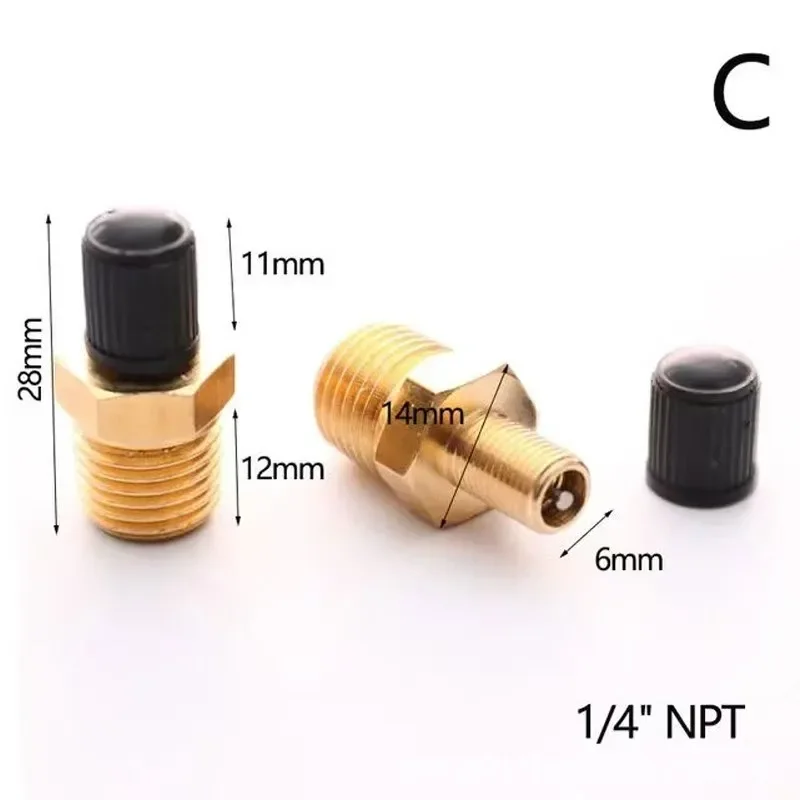 1/4 NPT 1/8 NPT M10 * 1 katup  - Tubeless Valve Core ulasan dan harga