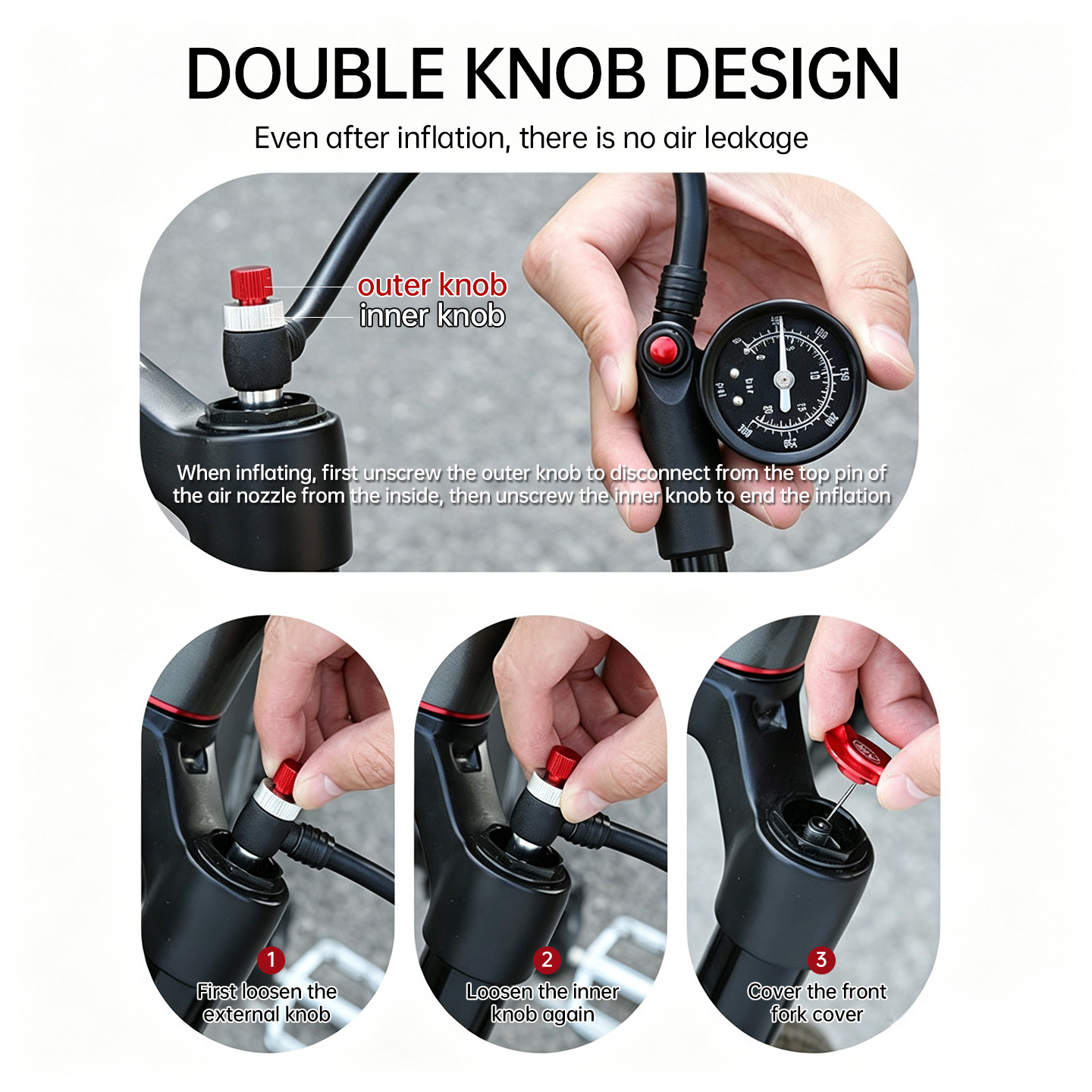 BLOOKE MTB Pompa Kejut Tekanan - Shock Pump Suspension ulasan dan harga