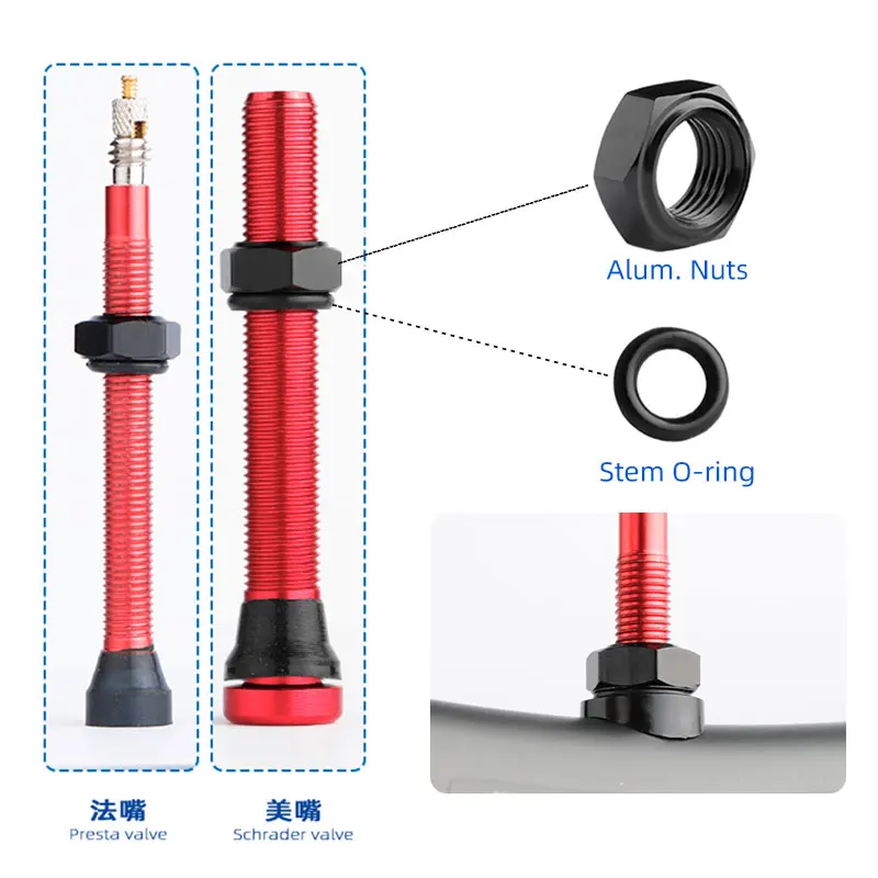 Bagian katup sepeda nozel Pres - Tubeless Valve Core ulasan dan harga