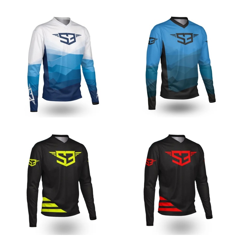 Jersey Motocross Lengan Panjan - Mountain Biking Long Sleeve Shirt ulasan dan harga