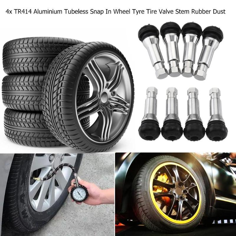 4 Buah/Set TR414 Chrome Alumin - Tubeless Valve Core ulasan dan harga