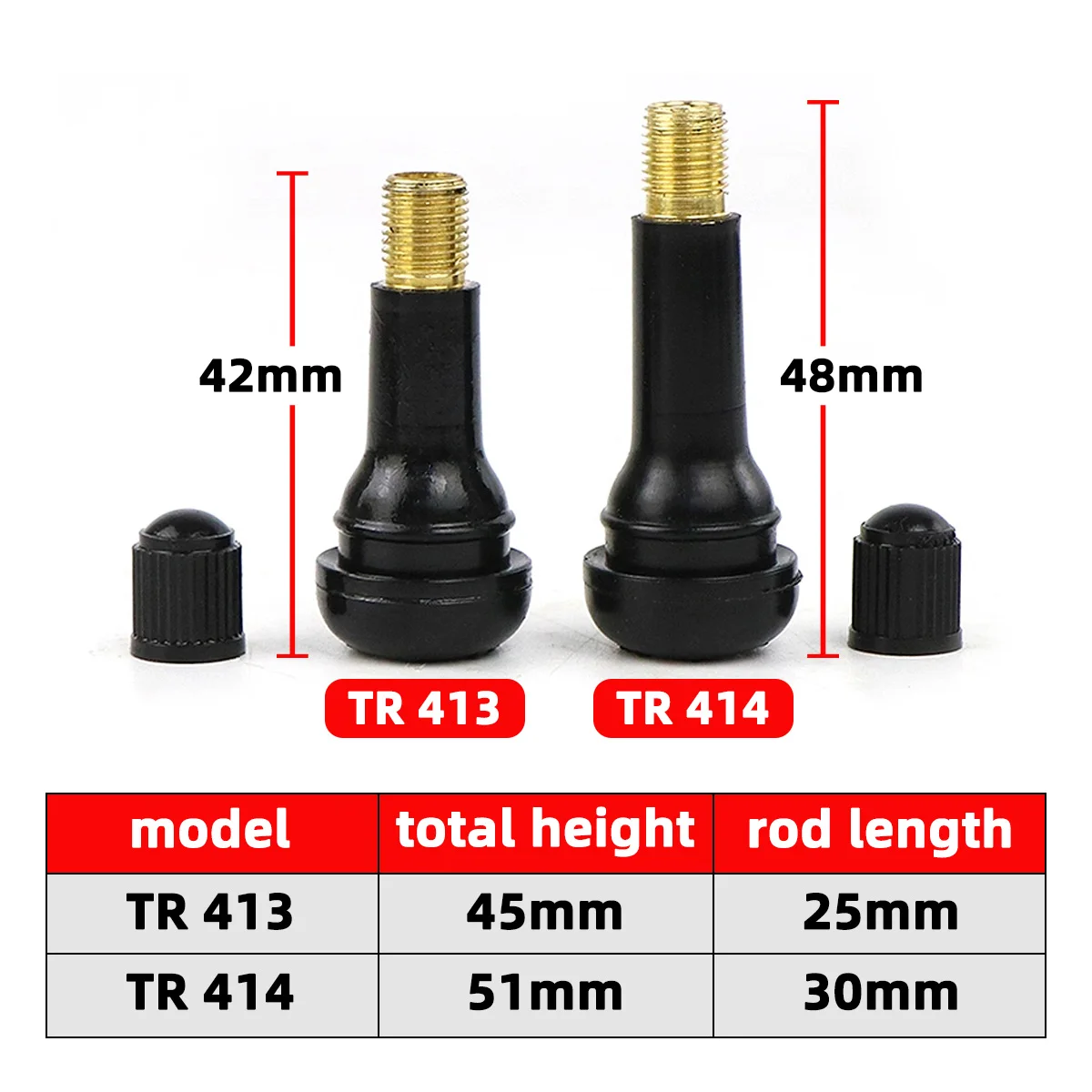 4/10/20/50/100PCS TR413 TR414  - Tubeless Valve Core ulasan dan harga