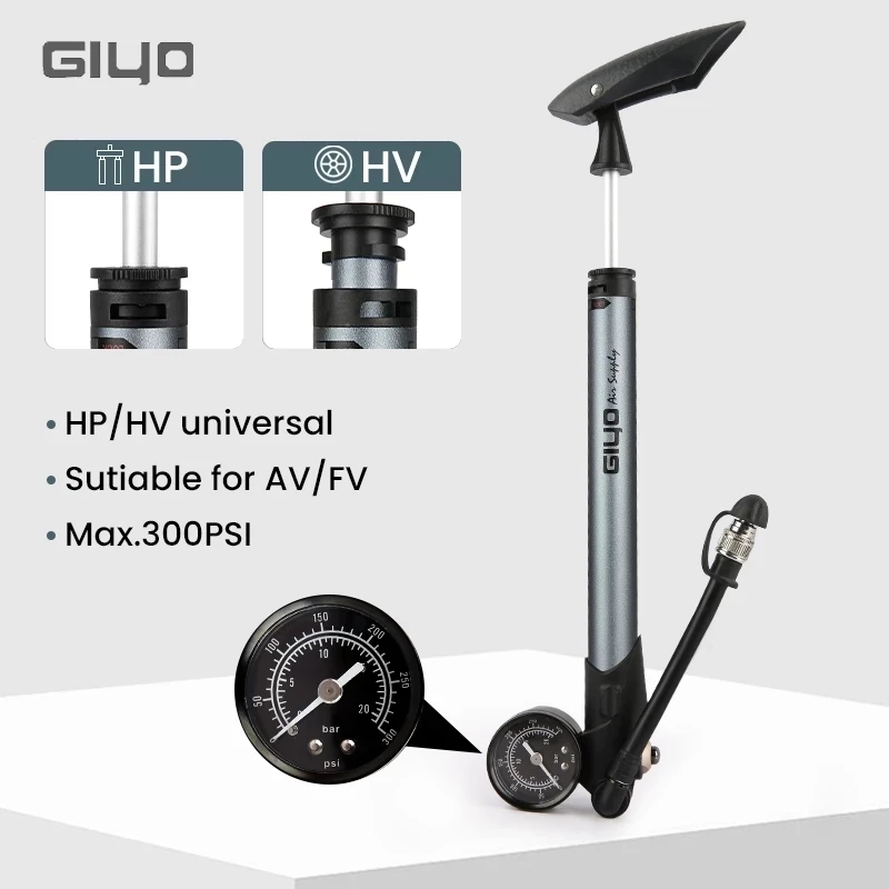Pompa Sepeda Giyo GS-41P 300ps - Shock Pump Suspension ulasan dan harga