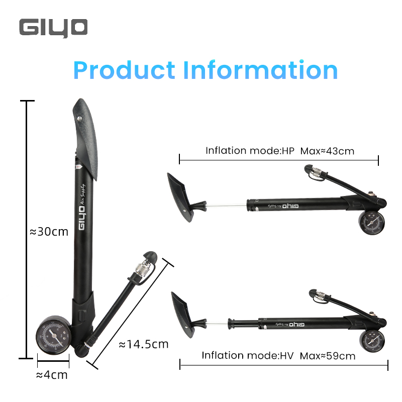 Pompa Sepeda Giyo GS-41P 300ps - Shock Pump Suspension ulasan dan harga