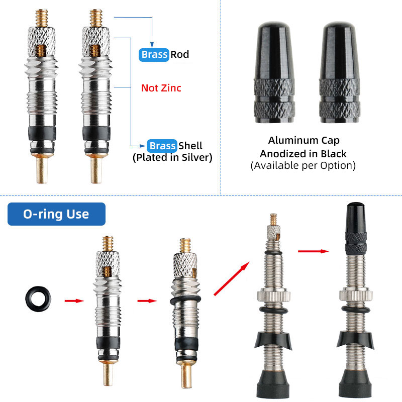 Katup Presta/FV Tanpa Tabung u - Tubeless Valve Core ulasan dan harga