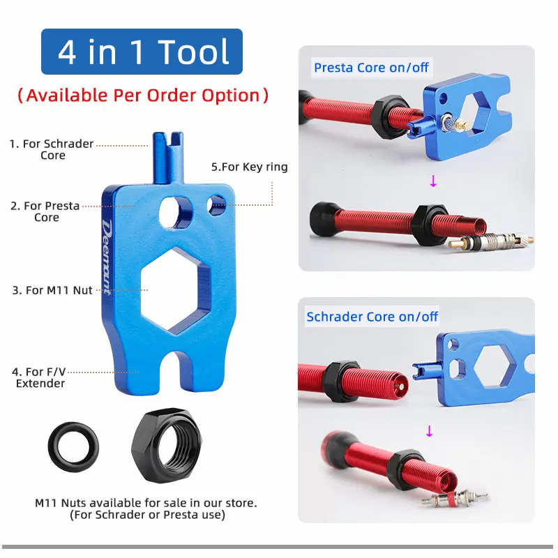 Katup Tubeless Sepeda F/V 44 6 - Tubeless Valve Core ulasan dan harga